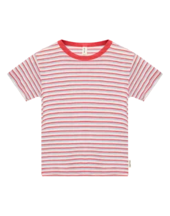 T-shirt i merinould/silke til børn
