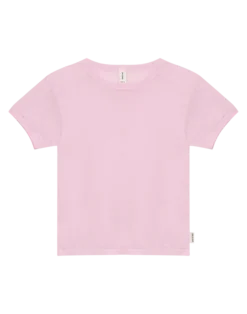 T-shirt i merinould/silke til børn