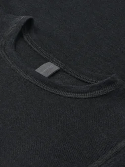 T-shirt i merinould/silke til børn
