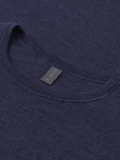 T-shirt i merinould/silke til kvinder
