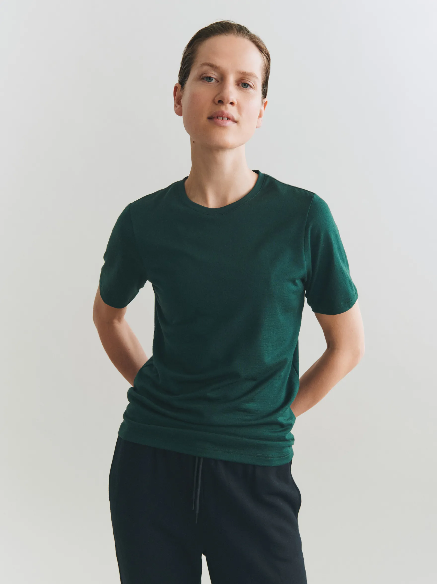 T-shirt i merinould til kvinder