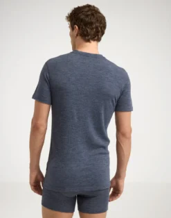 T-shirt i merinould til mænd
