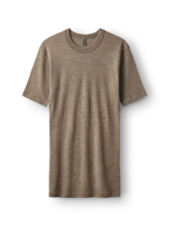 T-shirt i merinould til mænd