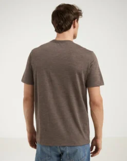 T-shirt i merinould til mænd