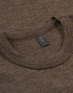 T-shirt i merinould til mænd