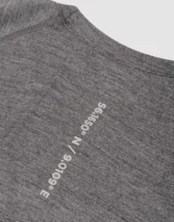 T-shirt i merinould til mænd