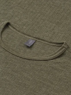T-shirt i merinould til mænd