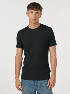 T-shirt i merinould til mænd