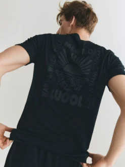 T-shirt i merinould til mænd
