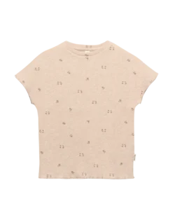 T-shirt i vaffelstrikket bomuld til børn