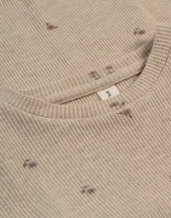 T-shirt i vaffelstrikket bomuld til børn