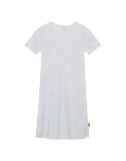 T-shirt kjole med hulmønster i bomuld til børn