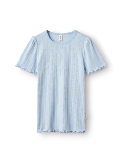 T-shirt med hulmønster i bomuld til børn