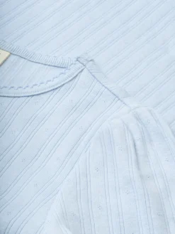 T-shirt med hulmønster i bomuld til børn