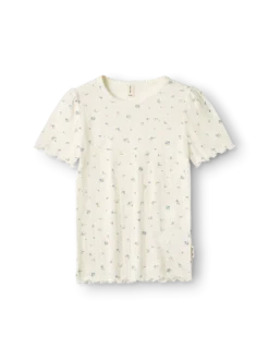 T-shirt med hulmønster i bomuld til børn