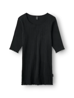 T-shirt med hulmønster i bomuld til kvinder