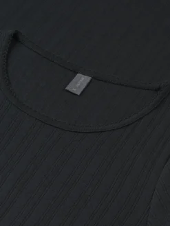 T-shirt med hulmønster i bomuld til kvinder
