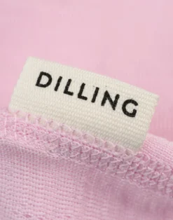 T-shirt med hulmønster i merinould/silke til børn