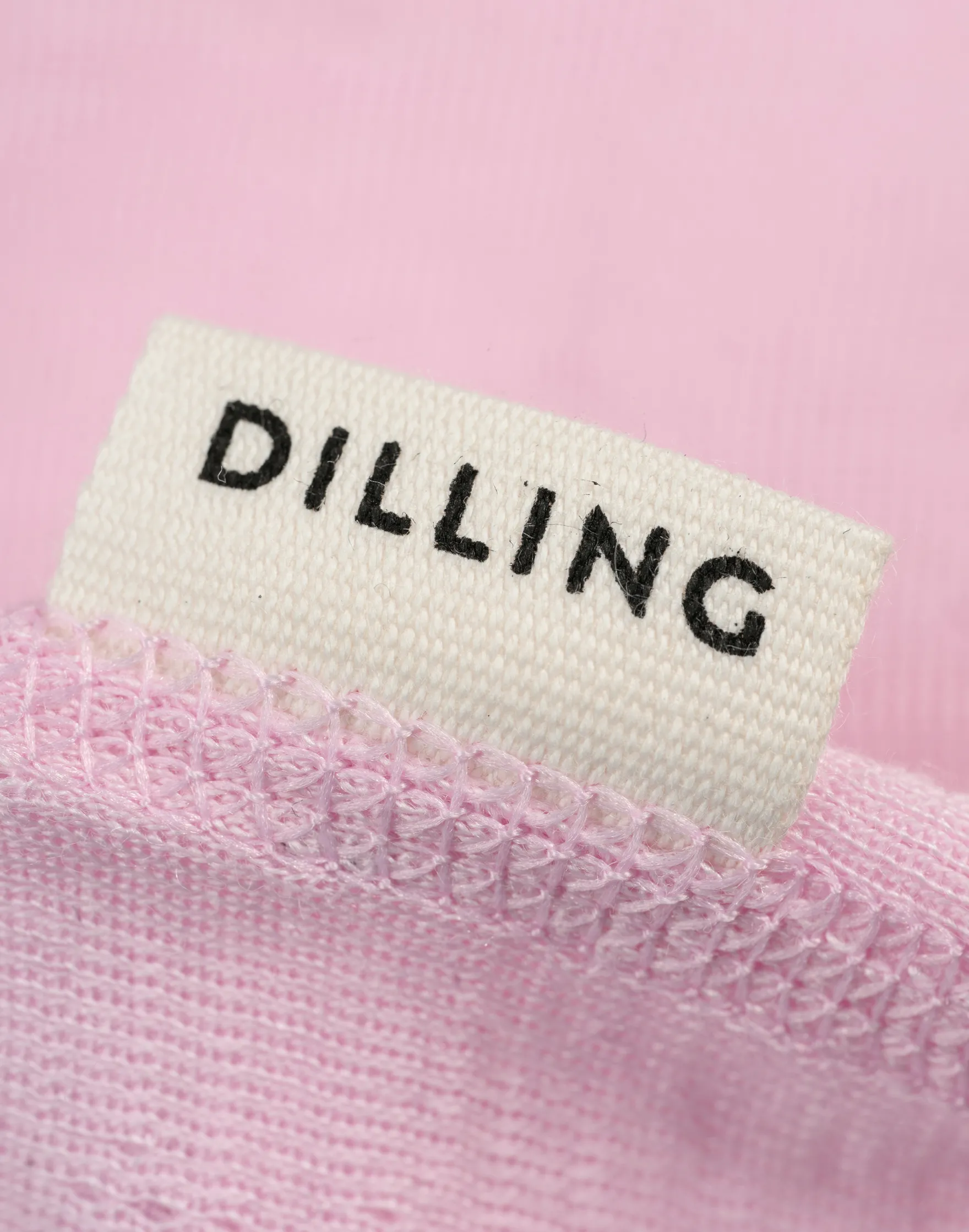 T-shirt med hulmønster i merinould/silke til børn