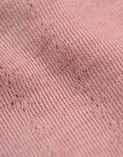 T-shirt med hulmønster i merinould/silke til børn