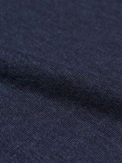 T-shirt med hulmønster i merinould/silke til børn