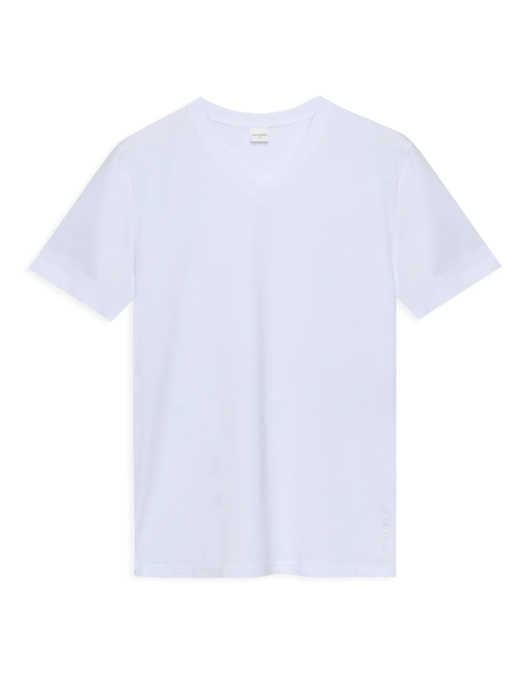T-shirt med V-hals i bomuld til mænd