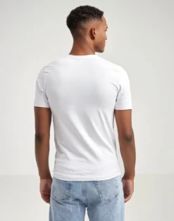 T-shirt med V-hals i bomuld til mænd