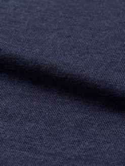 T-shirt med V-hals i merinould/silke til kvinder