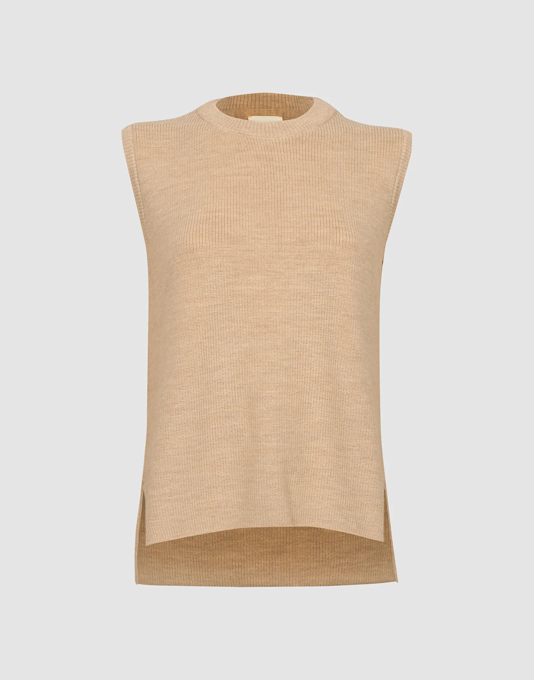 Vest i merinould/alpaka til kvinder