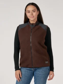 Vest i merinouldfleece til kvinder