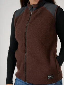 Vest i merinouldfleece til kvinder